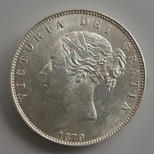 Victoria 1879,Silver Half