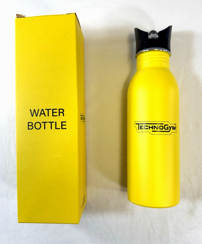 Technogym yellow water bottle - technogym,