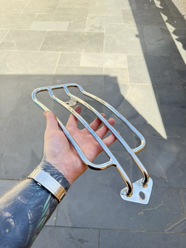 Chrome rear luggage rack - chrome,