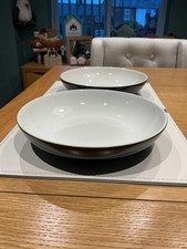 Denby  Boston Pasta  Bowls x 2 Stoneware Diameter 22cm Excellent Cond. Lot D