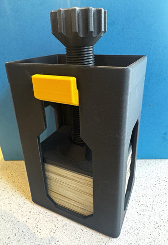 Printed card press deck - card,