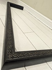Cast iron fireplace fender