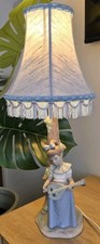 Nao Lladro Girl Lamp Figurine