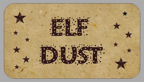 Mini elf dust stickers vintage - mini,