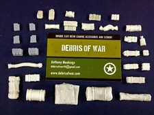 28mm Vehicle stowage ( crates / tarps / jerry cans ) WW2 Bolt action / Tank War