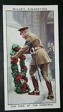 KING GEORGE V  Cenotaph Wreath Laying   Vintage 1930's Card  LE01M