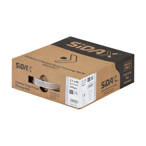Sidax 1x90mm collated - 3.1x90mm,