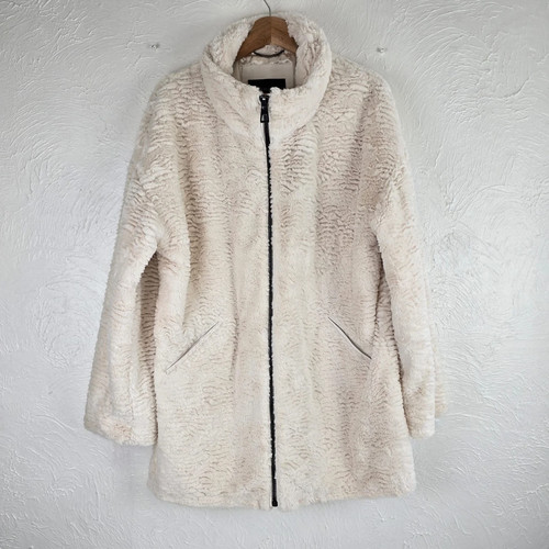 Centigrade faux fur coat - faux, cream