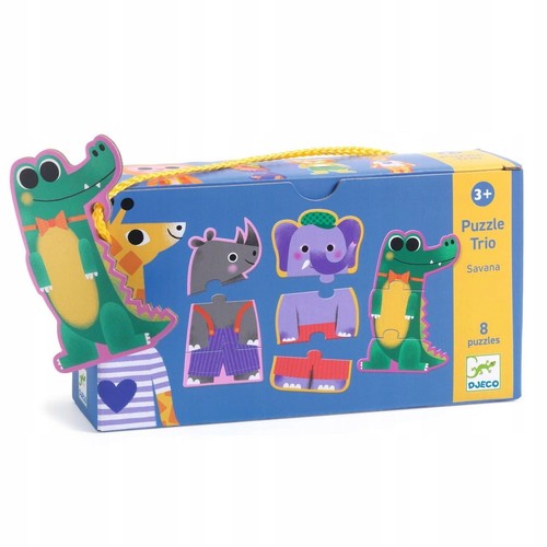 Djeco puzzle trio sawanna - djeco,