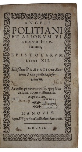 1612 poliziano philosophy - 1612,