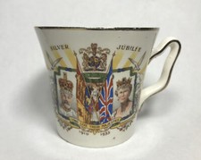 Antique Silver Jubilee King George V Queen Mary Mug 1910-1935 Darlington England