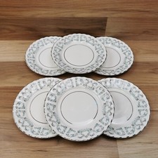 6 x Vintage Royal Stafford Harmony  6.5" Bone China Side Plates
