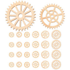  50 Pcs Wooden Cogs and Gears