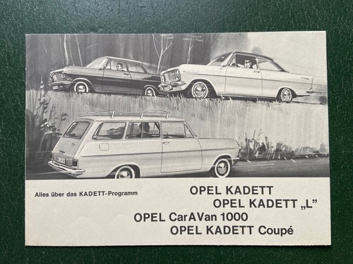 Old brochure opel kadett - old,