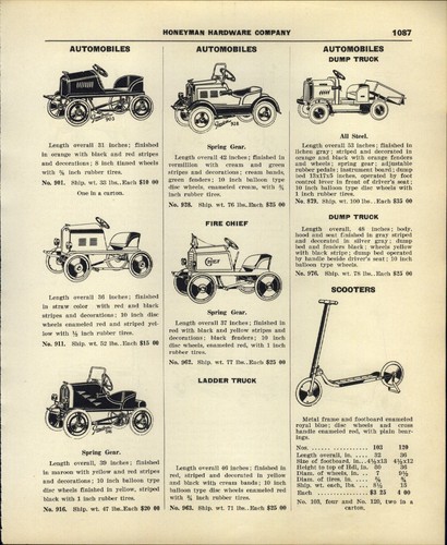 1930 paper pedal car - ad,