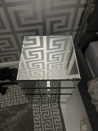 Next mirrored bedside chest - mirrored, of