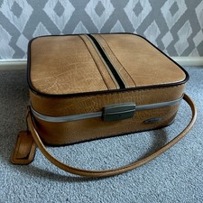 Vintage style Antler Cabin Case Light Tan Travel Bag Flight Suitcase 