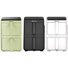 EMtronics 10L Stack Dual Air Fryer Double Basket Large Family Size