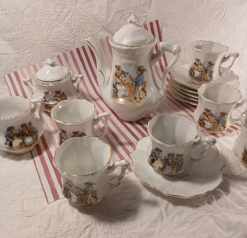 Vintage porcelain child tea - vintage,