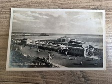 VINTAGE SUSSEX POSTCARD WORTHING BANDSTAND AND PIER 1920S 1930S 
