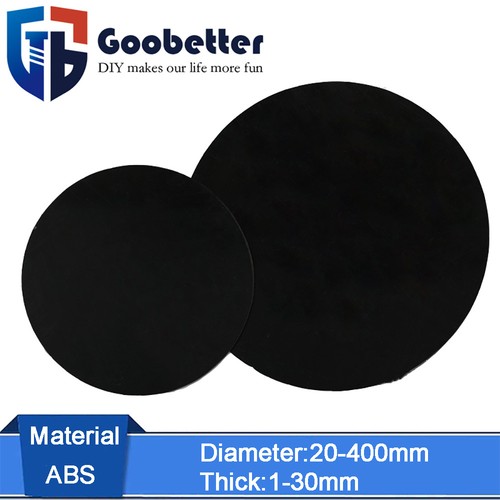 Black abs round disc - abs,