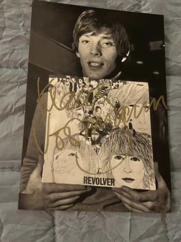 Klaus voormann signed 4x6 - voormann,