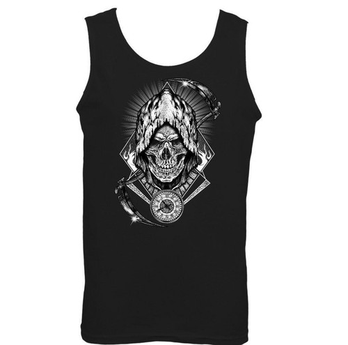 Grim reaper mens skull vest - mens,