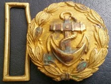 ✚6800✚ German Navy Kriegsmarine officer parade belt buckle gold WW2 Dolchkoppel