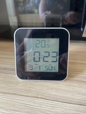 Habitat LCD Display Digital Alarm Clock - Silver