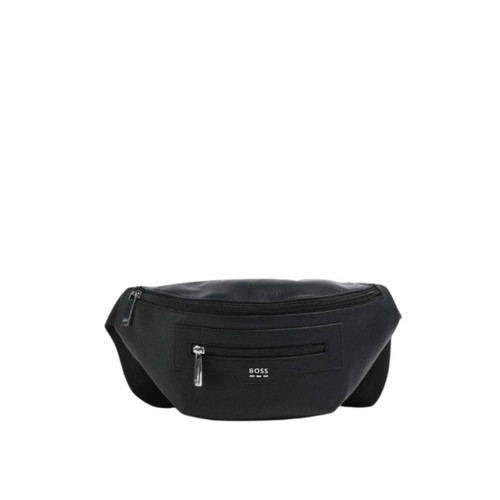 Hugo boss lewys black leather - boss,