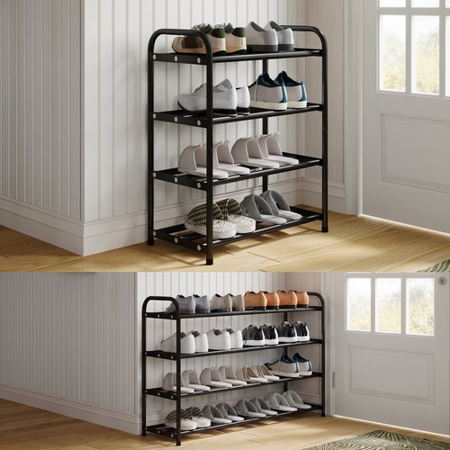 Expandable metal shoe rack - metal,