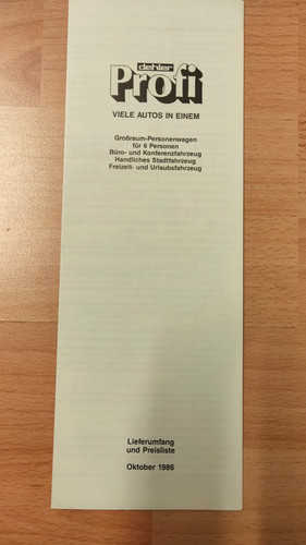 T25 dehler profi - vw, profi"