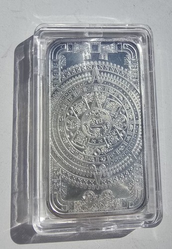 1oz aztec calendar silver bar - 1oz,