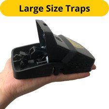 5Pcs XLarge Rat Trap Mouse Reusable Strong Easy Snap Catch Clean Rodent Control