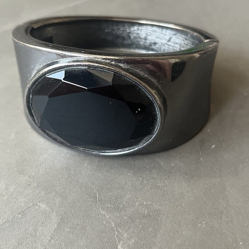 Vintage black gem - gem, bangle