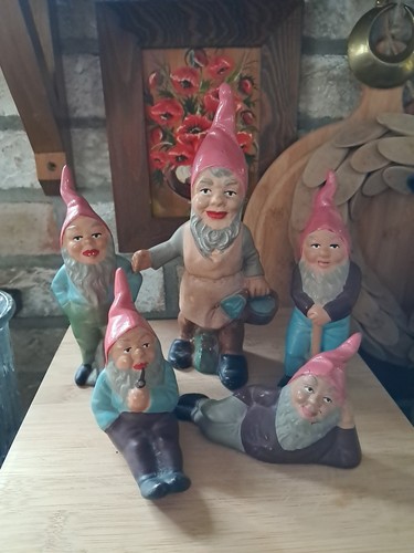 Set vintage gnomes - set,
