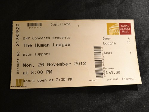 Old concert ticket - ticket, the