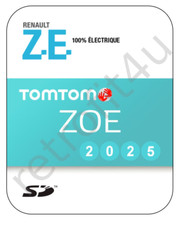 RENAULT ZOE Navigation Map Sat Nav SD Card 2025 UK-Europe