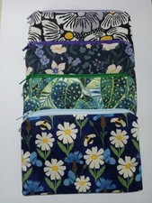 Handmade Lined Fabric Coin Purses : Job Lot Of 4 Floral/Plant Designs