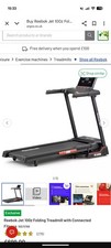 Reebok Jet 100z Folding Treadmill with Incline and Bluetooth
