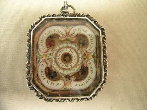 Antique reliquary saint - antique,