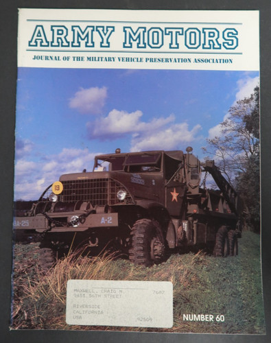 Army motors magazine journal - motors,