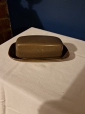 Denby Langley Greystone Lidded Ceramic Butterdish Excellent Condition