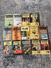 James Bond Pan Paperbacks. 13 X Books