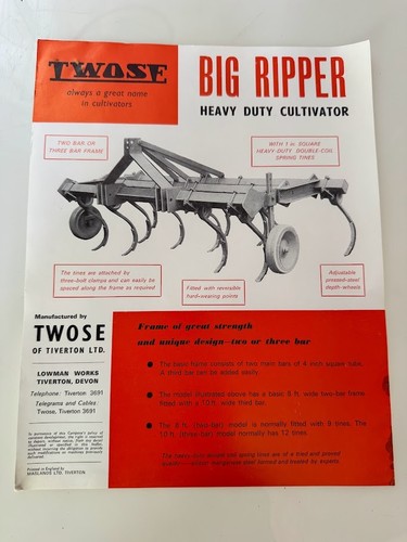 Vintage twose agricultural - twose,