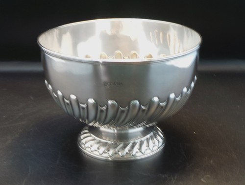 Edwardian silver bowl hm - bowl,