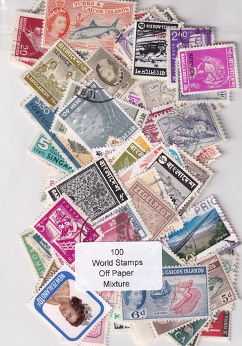 100 world stamps - 100, off