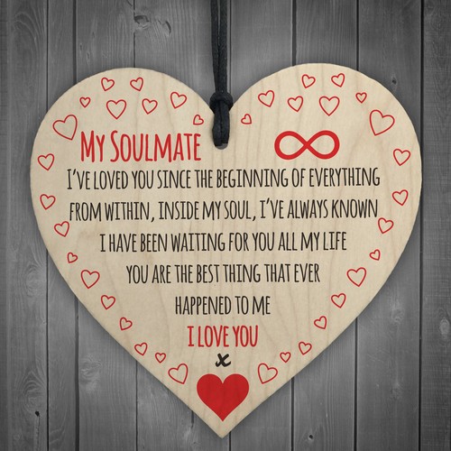Soulmate love you wooden - i,