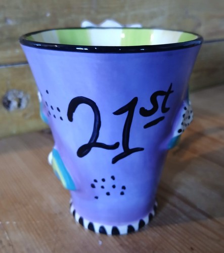 21st birthday ceramic mug - birthday,