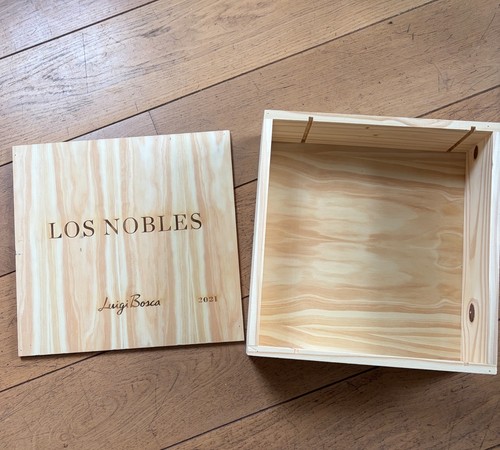 Empty wooden wine box crate - wooden,
